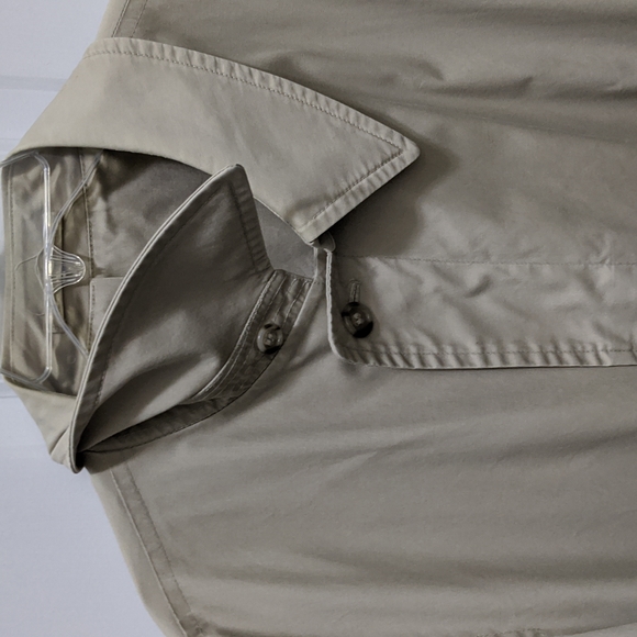 London Fog Beige Trench Coat Shell Coat Size 44L - see description - Picture 2 of 14